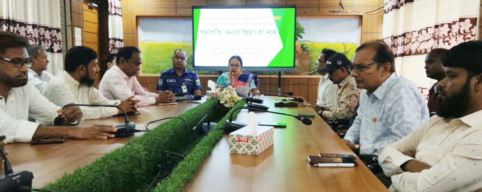 নাচোলে শারদীয় দুর্গাপূজা উদযাপন উপলক্ষ্য প্রস্তুতি সভা