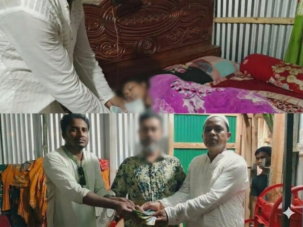 পত্নীতলায় অসহায় পরিবারের পাশে স্বেচ্ছাসেবী সংগঠন