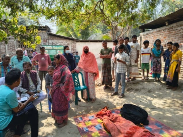 পত্নীতলায় পাষন্ড স্বামীর পিটুনিতে স্ত্রী নিহত