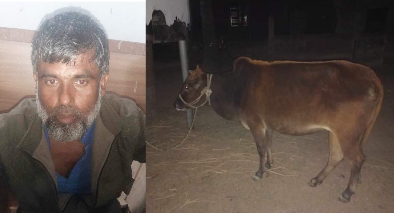 জয়পুরহাটের পাঁচবিবিতে গরুসহ এক চোর আটক