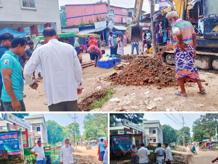 ভোলাহাটে জলাবদ্ধতা নিরসনে নিরলসভাবে কাজ করছেন ইউএনও