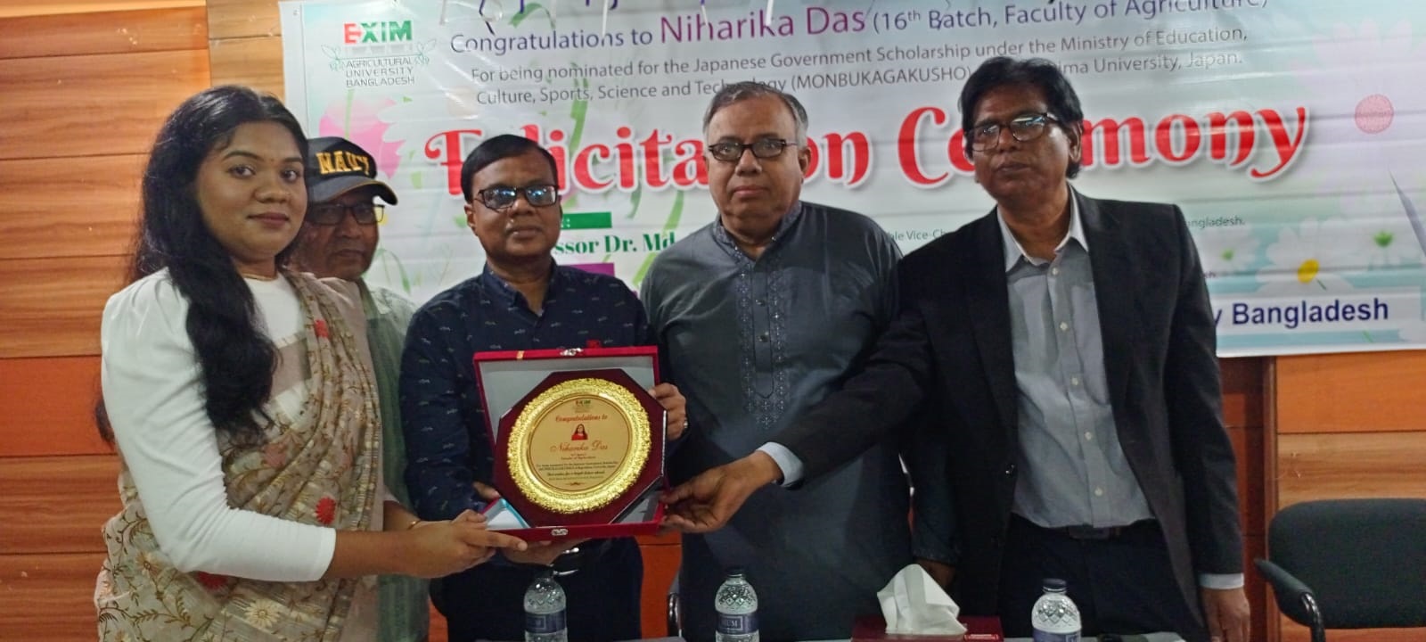 জাপানে স্কলারশিপ পেয়েছেন ইবিএইউবি শিক্ষার্থী নিহারিকা-বিশ্ববিদ্যালয়ে সংবর্ধনা