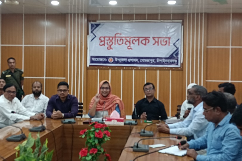 গোমস্তাপুরে পহেলা বৈশাখ উদযাপন উপলক্ষে প্রস্তুতিমূলক সভা