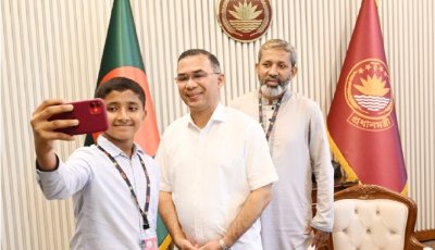 মাইলস্টোন স্কুলে তাসনিয়াকে হারানো সেই তাহসিন প্রধানমন্ত্রীকে কাছে পেয়ে উচ্ছ্বসিত