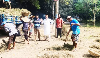 ডেঙ্গু প্রতিরোধে চাঁপাইনবাবগঞ্জ পৌরসভার পরিচ্ছন্নতা অভিযান