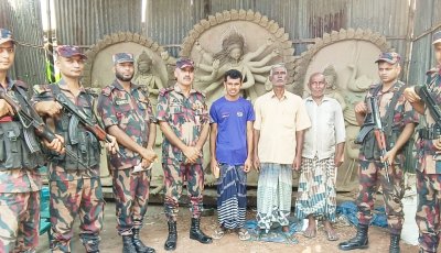 শারদীয় দুর্গাপূজার নিরাপত্তায় ৫৯ বিজিবির ৫ প্লাটুন সদস্য মোতায়েন