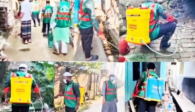 জামায়াতের উদ্যোগে ডেঙ্গুর লার্ভা নিধনে স্প্রে ও সচেতনতামূলক প্রচারণা