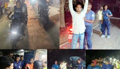 চাঁপাইনবাবগঞ্জে পুলিশের বিশেষ অভিযান ॥ ৭ কিশোর গ্যাং ও মাদকসেবী গ্রেফতার