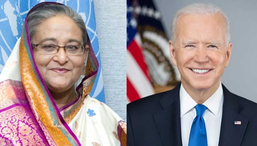 শেখ হাসিনাকে পাঠানো বাইডেনের চিঠি প্রকাশ