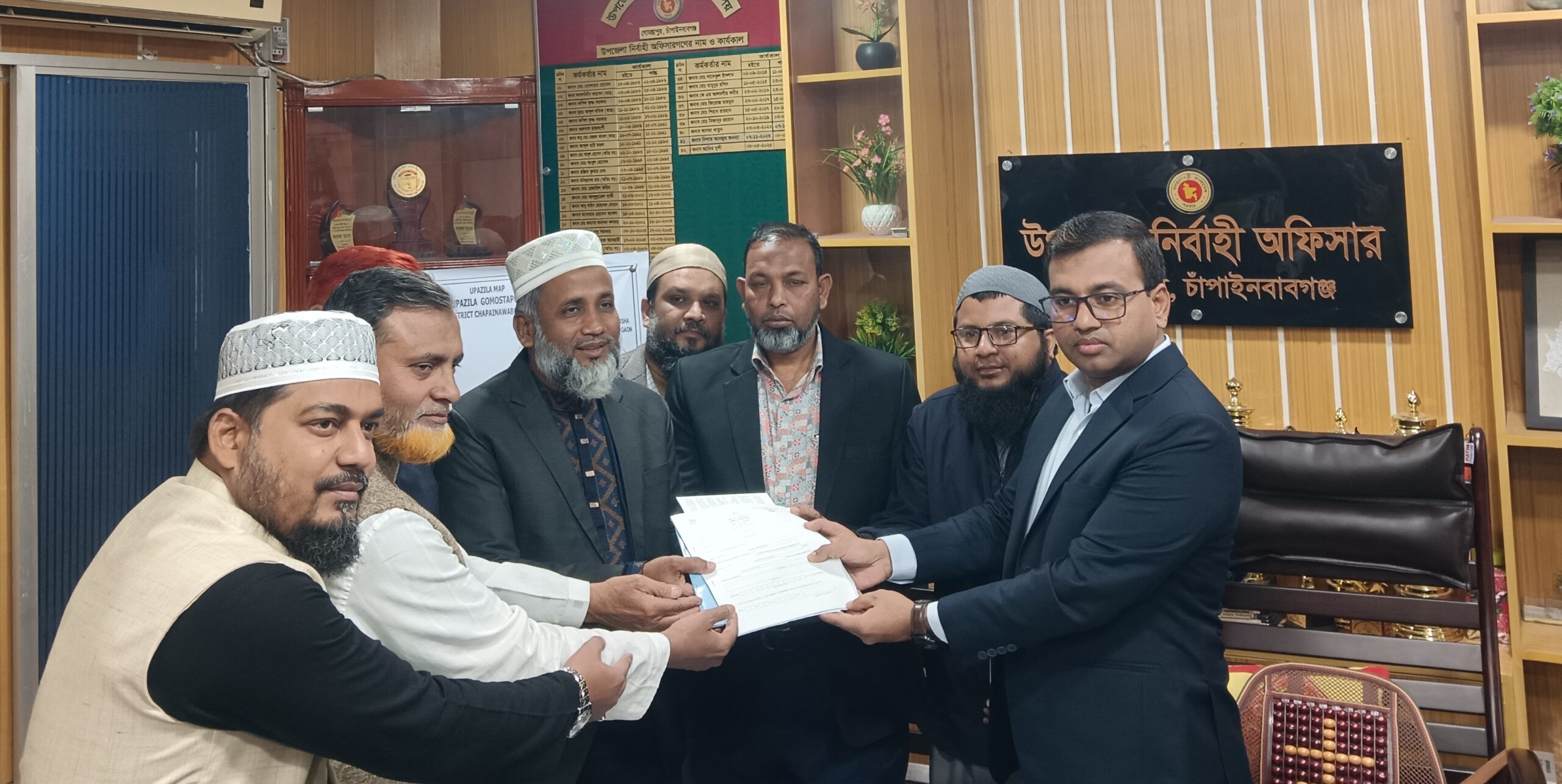 চাঁপাইনবাবগঞ্জ-২ আসনের জামায়াত প্রার্থীর মনোনয়ন ফরম উত্তোলন
