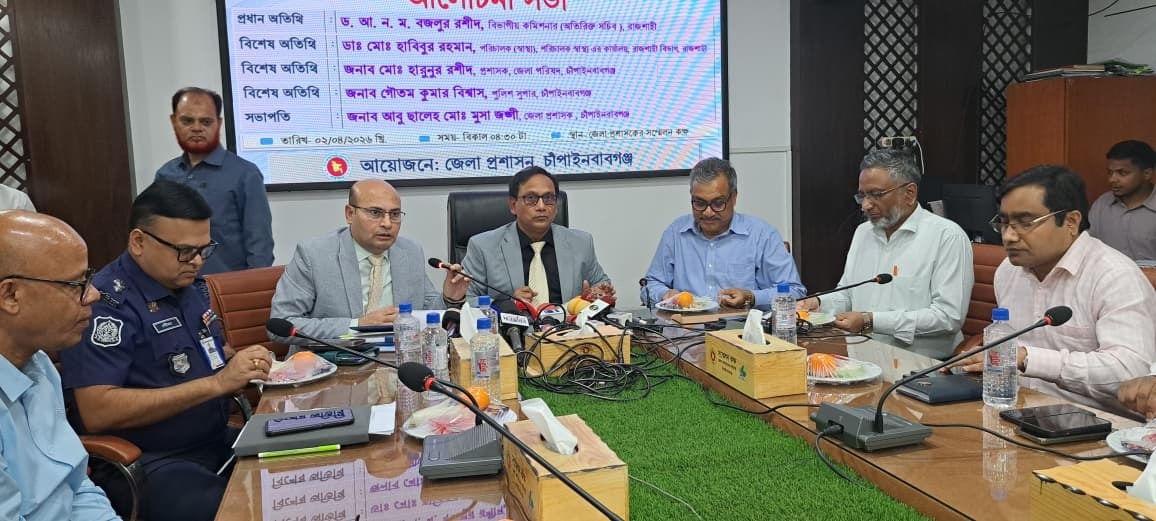 রবিবার থেকে জেলায় ‘হাম’র টিকা কার্যক্রম শুরু- চাঁপাইনবাবগঞ্জে হামের প্রাদুর্ভাব নির্মূলে করণীয় নির্ধারণে গুরুত্বপূর্ণ সভা-৪৫ হাজার টিকার প্রস্তুতি